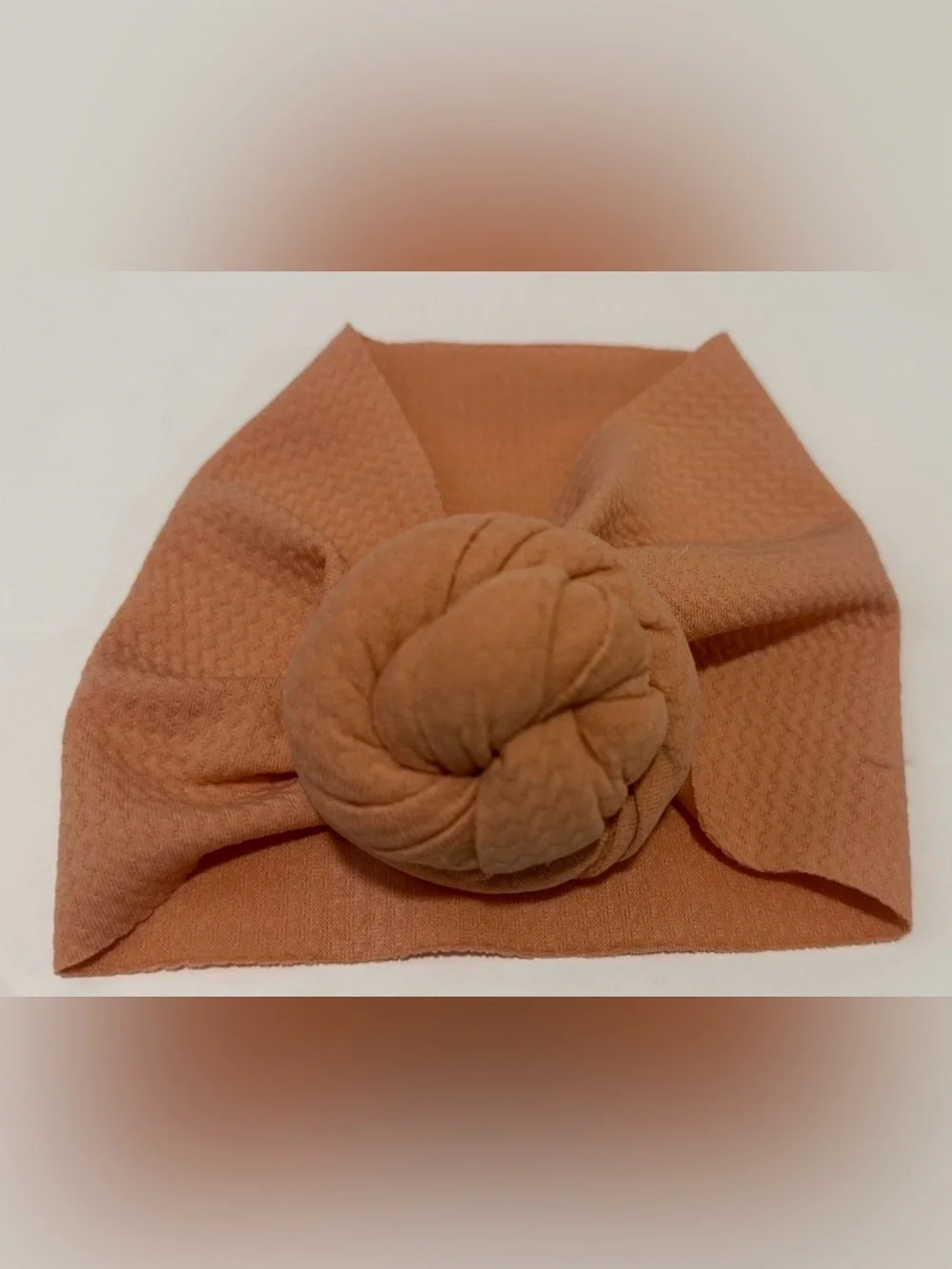 Rust Orange Knotted Headband